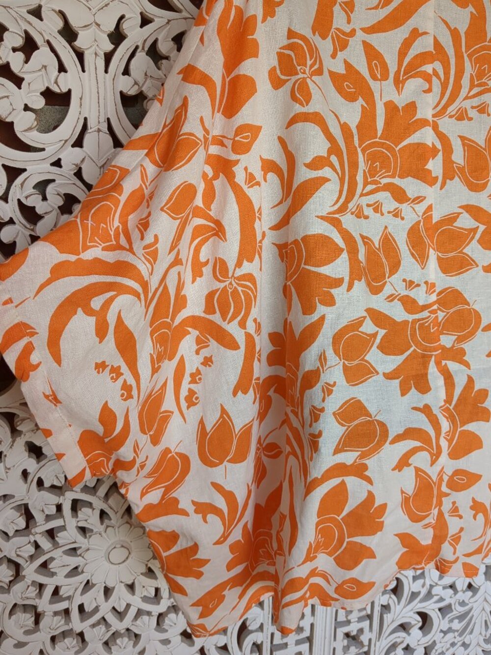 Oversized (See Pictures) Boho Tunic Linen Blend - Picture 14 of 15